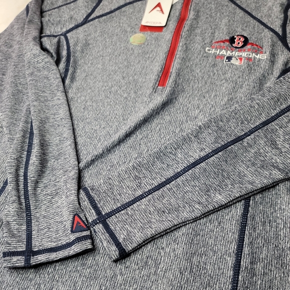 Women's Boston Red Sox Antigua 2018 World Series Champion 1/4-Zip Pullover Small - Picture 4 of 7